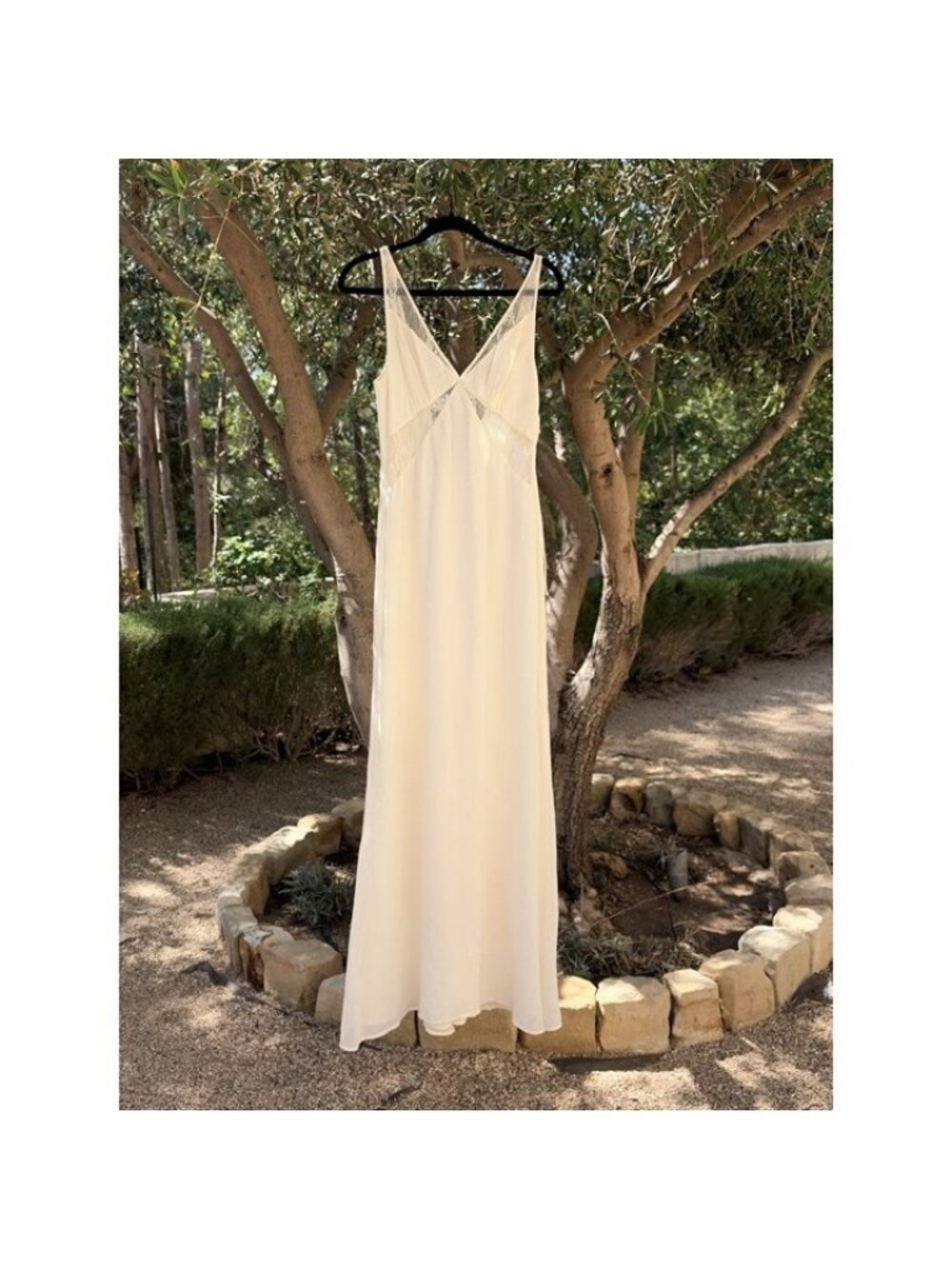 Reformation Lace Insert Maxi Dress - Ivory - Size 6